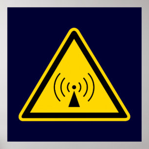 rf Waarschuwingsbord Poster
