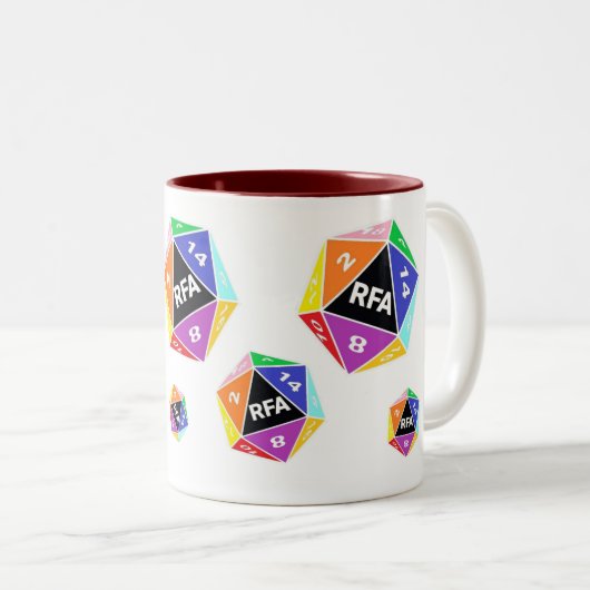 RFA-Mok Tweekleurige Koffiemok (Voorkant rechts)