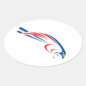 Rfalconcam ovale Sticker (Voorkant)