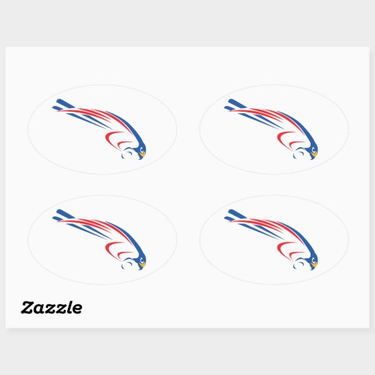 Rfalconcam ovale Sticker (Vel)