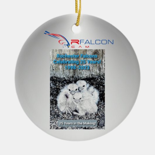 Rfalconcam-ROC Falcons 25 jaar Ornament (Voorkant)