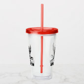 RFF Griffin Clear Tumbler BLK Logo Acryl Drinkbeker (Rechts)
