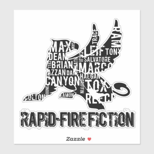 RFF Griffin Uitgesneden Sticker BLKlogo (Vel)