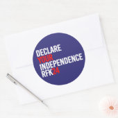 RFK 24 - Verklaren van uw onafhankelijkheid Ronde Sticker (Envelop)