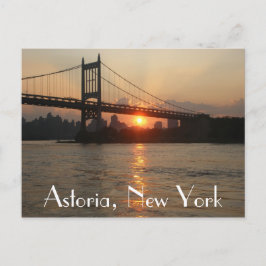 "RFK Bridge at Sunset" Astoria, NY Postcard Briefkaart