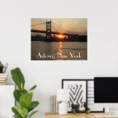 "RFK Bridge at Sunset" Astoria, NY Poster (Thuiskantoor)