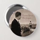 RFK en JFK Ronde Button 4,0 Cm (Voorkant /achterkant)