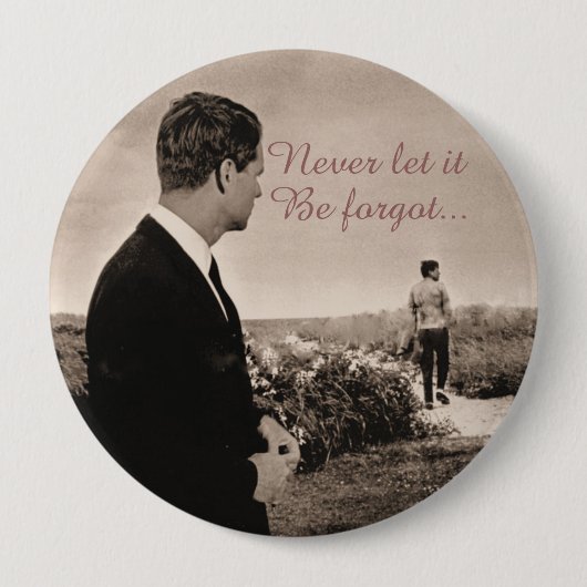 RFK en JFK Ronde Button 4,0 Cm (Voorkant)