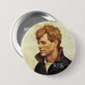RFK in JFK's jas Ronde Button 7,6 Cm (Voorkant /achterkant)