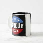 RFK Jr 2024 Tweekleurige Koffiemok (Voorkant links)