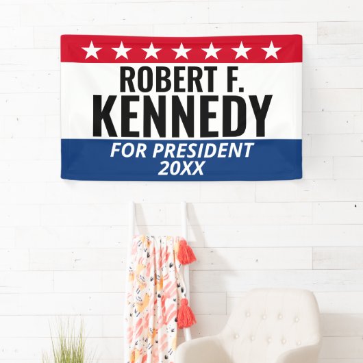 RFK JR Kennedy voor President - Campaign Spandoek (Insitu)