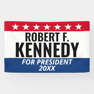 RFK JR Kennedy voor President - Campaign Spandoek