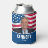 RFK JR - Robert Kennedy Foto 2024 Blikjeskoeler (Blikje Voorkant)