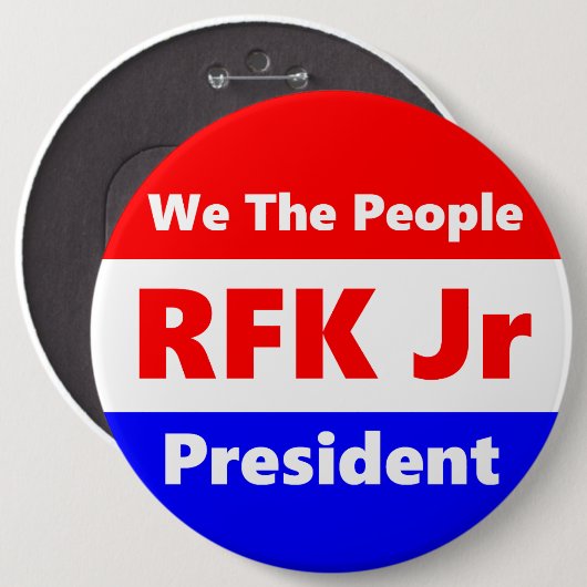RFK JR RONDE BUTTON 6,0 CM (Voorkant /achterkant)
