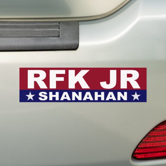 RFK JR SHANAHAN BUMPERSTICKER (Op auto)