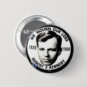 RFK Mourn - Button (Voorkant /achterkant)