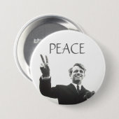 RFK PEACE RONDE BUTTON 7,6 CM (Voorkant /achterkant)