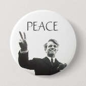 RFK PEACE RONDE BUTTON 7,6 CM (Voorkant)