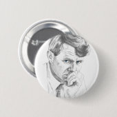 RFK: Robert Kennedy Pin Button (Voorkant /achterkant)