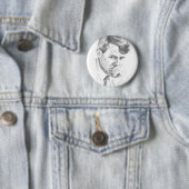 RFK: Robert Kennedy Pin Button (In situ)