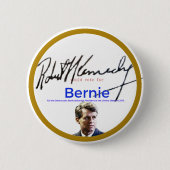 RFK voor Bernie Sanders Ronde Button 5,7 Cm (Voorkant)