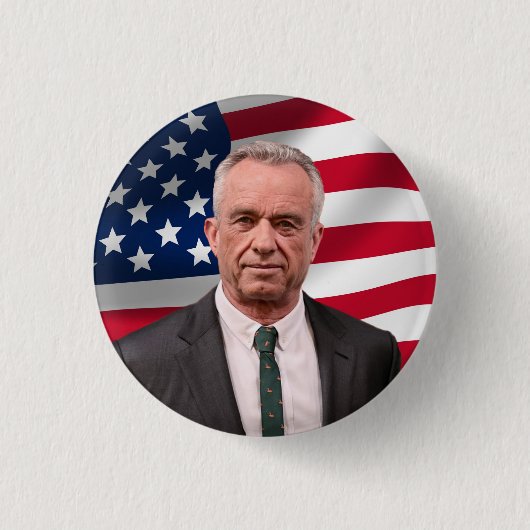 RFK voor President 2024 Ronde Button 3,2 Cm (Voorkant)