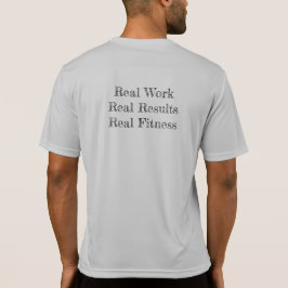 RFM Echt werk. Echte resultaten. Real Fitness.Spor T-shirt