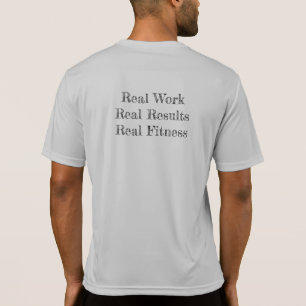 RFM Echt werk. Echte resultaten. Real Fitness.Spor T-shirt