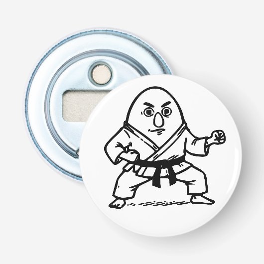 RG RA Ei Kunst Button Flesopener (Voorkant)