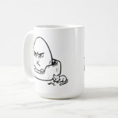 RG RA Ei Kunst Koffiemok (Voorkant links)