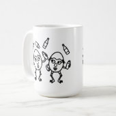 RG RA Ei Kunst Koffiemok (Voorkant links)