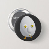 RG RA Ei Kunst Ronde Button 5,7 Cm (Voorkant /achterkant)