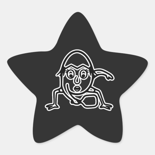 RG RA Ei Kunst Ster Sticker (Voorkant)