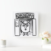 RG RA Ei Kunst Vierkante Klok (Huis)