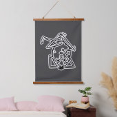 RG RA Eier Kunst Hangend Wandkleed (Slaapkamer)