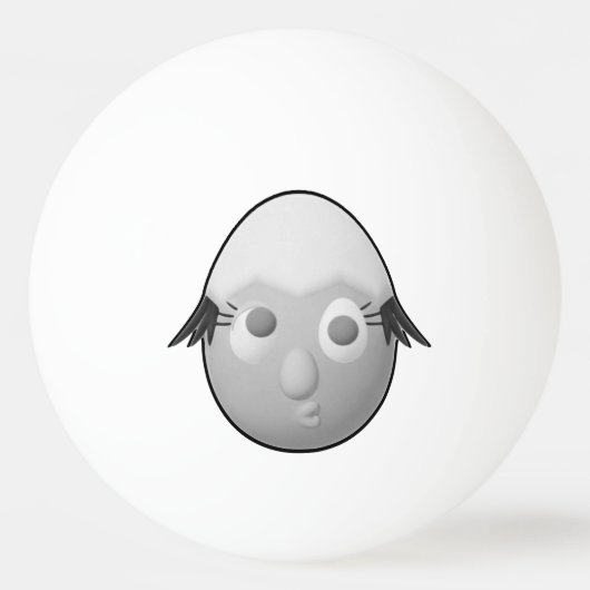 RG RA Eier Kunst Pingpongbal (Voorkant)