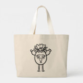 RG RA Eierkunst Grote Tote Bag (Achterkant)