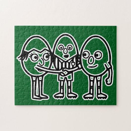 RG RA Eierkunst Legpuzzel (Horizontaal)