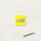 RG RA Eierkunst Post-it® Notes (Op bureau)