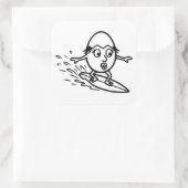 RG RA Eierkunst Vierkante Sticker (Tas)