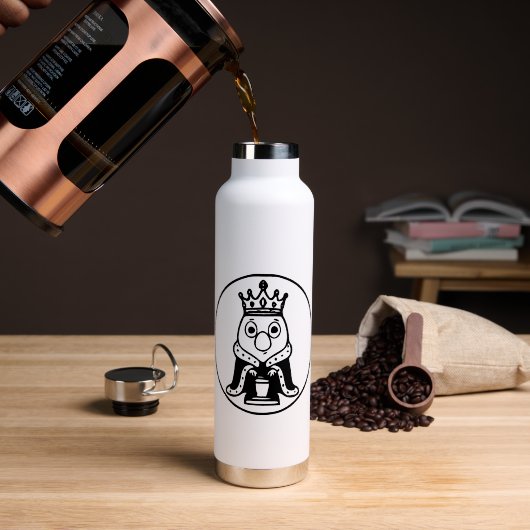 RG RA Eierkunst Waterfles (Koffie (Gedraaid) )