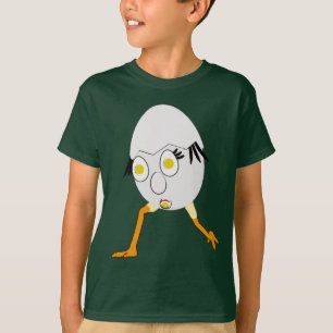 RG & RA Grappig Ei Karakter Lief Ontwerp T-shirt