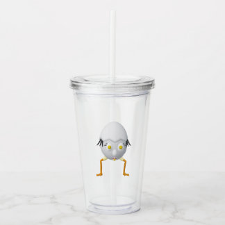 RG & RA Grappig Ei Karakter Schattig Ontwerp Acryl Drinkbeker