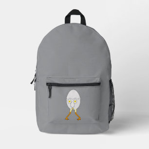 RG & RA Grappig Ei Karakter Schattig Ontwerp Bedrukte Rugzak