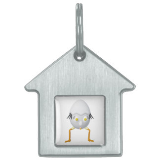 RG & RA Grappig Ei Karakter Schattig Ontwerp Huisdieren Naamplaatje