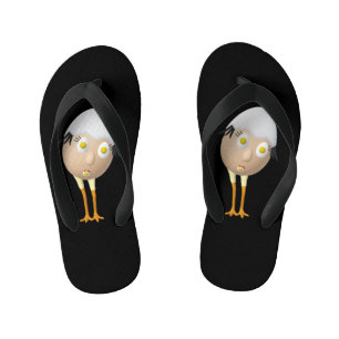 RG & RA Grappig Ei Karakter Schattig Ontwerp Kinder Teenslippers