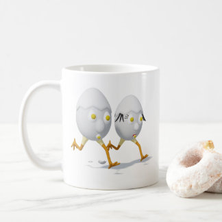 RG & RA Grappig Ei Karakter Schattig Ontwerp Koffiemok