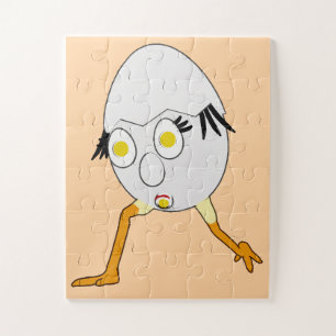 RG & RA Grappig Ei Karakter Schattig Ontwerp Legpuzzel