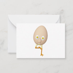RG & RA Grappig Eige Karakter Schattig Ontwerp Notitiekaartje