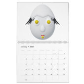 RG & RA Grappig Eipersonage Leuk Ontwerp Kalender (Jan 2027)